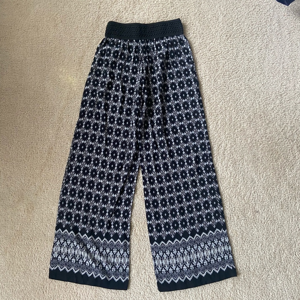 Printed palazzo pants